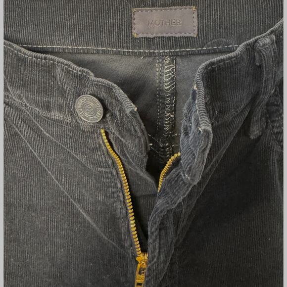 NWT Mother Denim NWOT Insider Crop Step Fray in Navy Corduroy - Picture 9 of 15